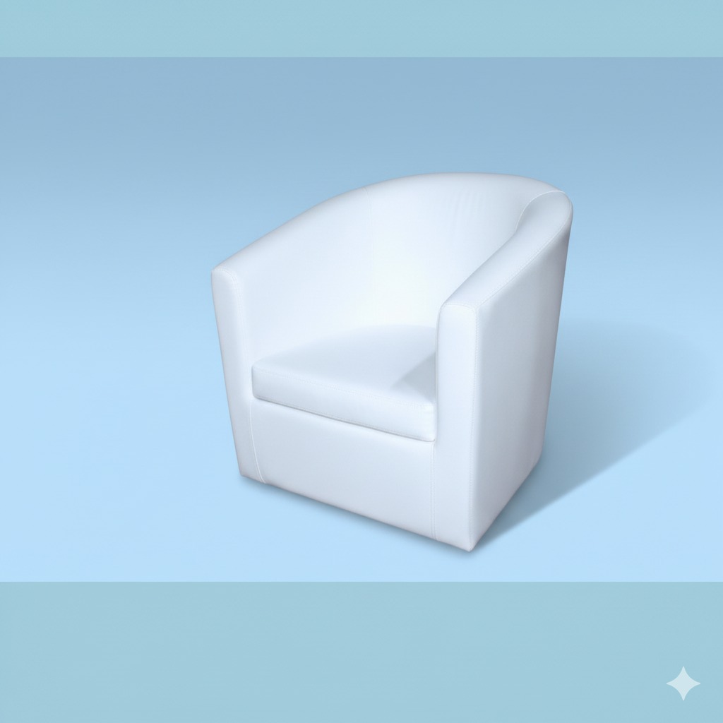 Sofa Oval Putih